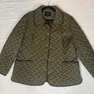 Cole Haan Women's Quilted Puffer Jacket - Olive Green